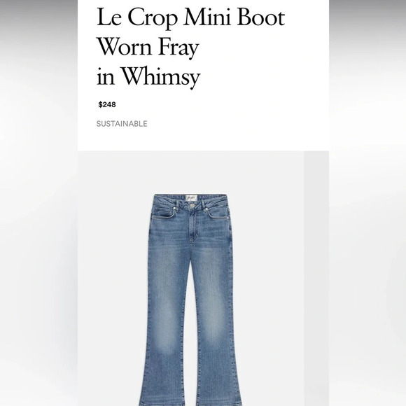 Frame Le Crop Mini Bootcut Jeans size 26 - Picture 13 of 13